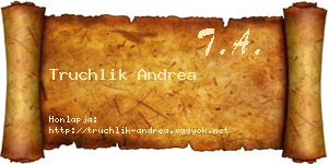 Truchlik Andrea névjegykártya