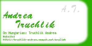 andrea truchlik business card